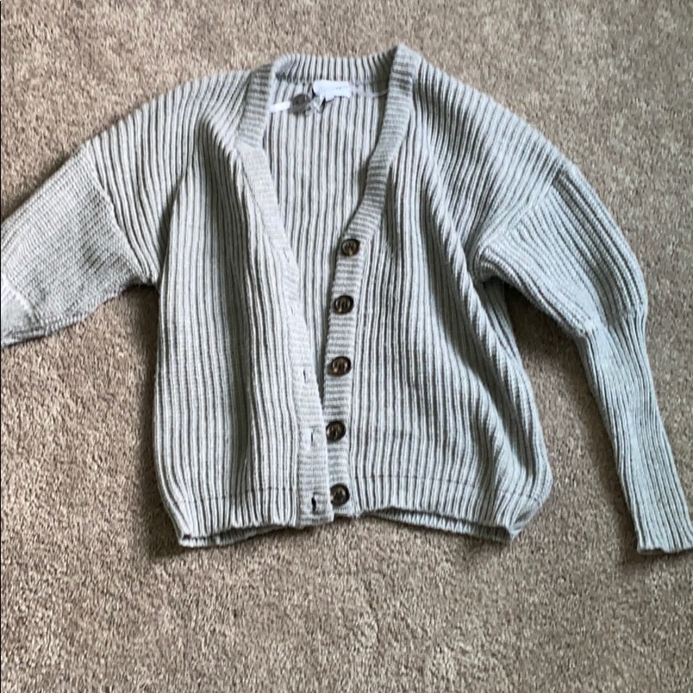 John and Jenn gray cocoon cardigan